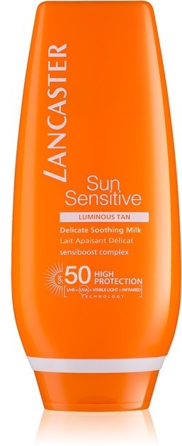 Lancaster Sun Sensitive napvédő tej érzékeny bőrre SPF 50  125 ml