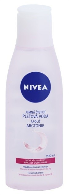 Nivea Aqua Effect nyugtató tisztító arcvíz az érzékeny száraz bőrre  200 ml