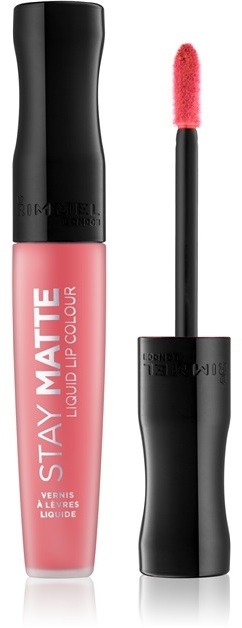 Rimmel Stay Matte mattító folyékony rúzs árnyalat 600 Coral Sass 5,5 ml