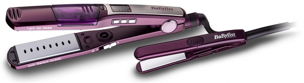 BaByliss I-PRO 230 Steam gőzölős hajvasaló hajra hajra + utazó méretű hajvasaló ST396E