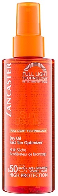 Lancaster Sun Beauty száraz napozó olaj spray formában SPF 50  150 ml