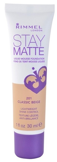 Rimmel Stay Matte hab make-up árnyalat 201 Classic Beige 30 ml