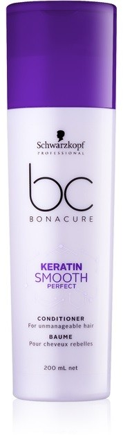 Schwarzkopf Professional BC Bonacure Smooth Perfect kondicionáló a rakoncátlan hajra  200 ml