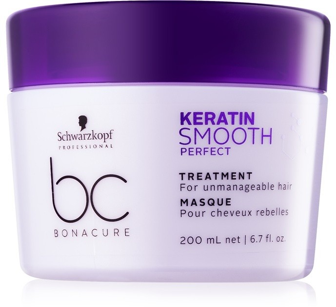 Schwarzkopf Professional BC Bonacure Smooth Perfect maszk a rakoncátlan és töredezett hajra  200 ml