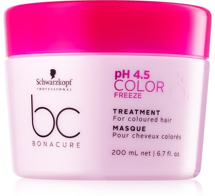 Schwarzkopf Professional PH 4,5 BC Bonacure Color Freeze maszk festett hajra  200 ml