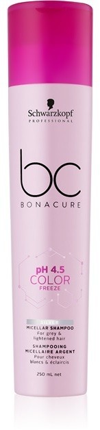 Schwarzkopf Professional PH 4,5 BC Bonacure Color Freeze micelláris sampon szőkített hajra  250 ml