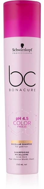 Schwarzkopf Professional PH 4,5 BC Bonacure Color Freeze micelláris sampon szőke hajra  250 ml