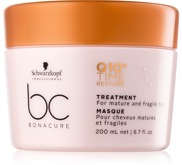 Schwarzkopf Professional BC Bonacure Time Restore Q10 maszk vékonyszálú és normál hajra  200 ml