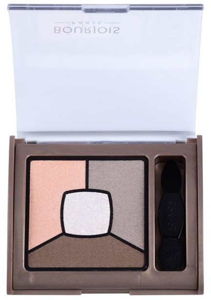 Bourjois Smoky Stories füstös árnyalatú szemhéjfesték paletta árnyalat 12 Sau Mondaine 3,2 g