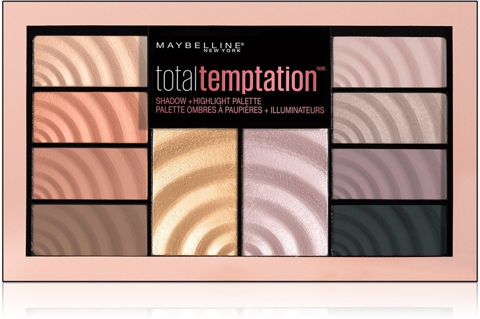 Maybelline Total Temptation szemhéjpúder és kiemelő paletta  12 g