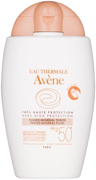 Avène Sun Mineral védő tonizáló folyadék kémiai szűrőktől mentes SPF 50+  40 ml