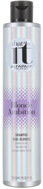 Alfaparf Milano That s it Blonde Ambition sampon a szőke hideg árnyalataiért  250 ml