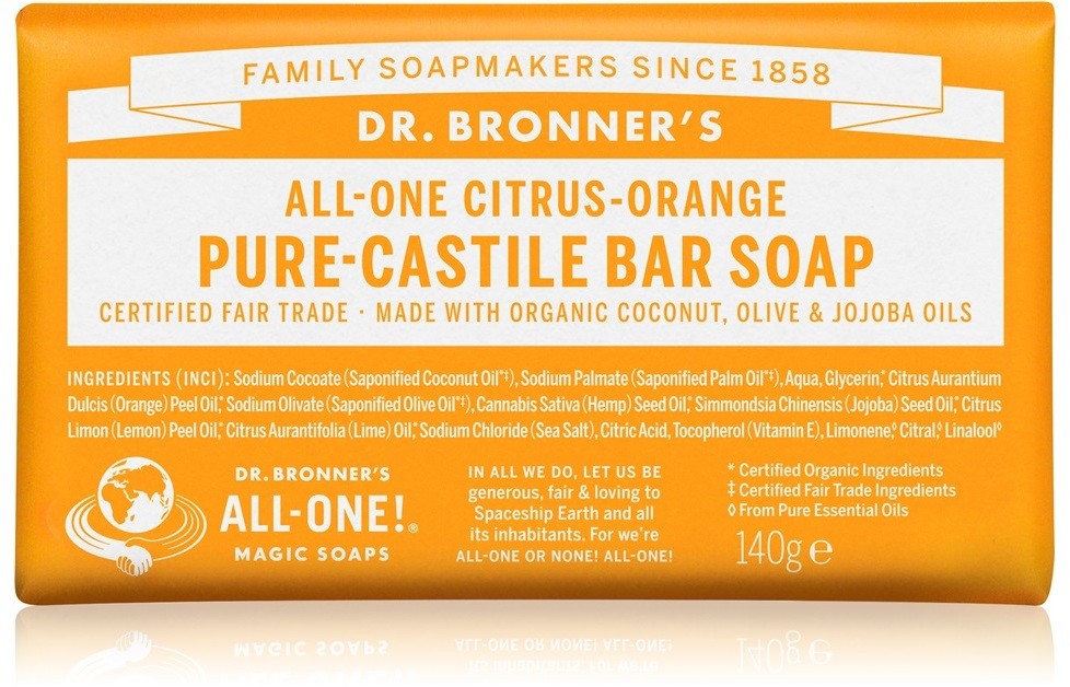 Dr. Bronner's Citrus & Orange parfümös szappan  140 g