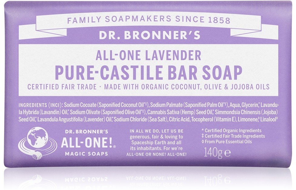Dr. Bronner's Lavender parfümös szappan  140 g