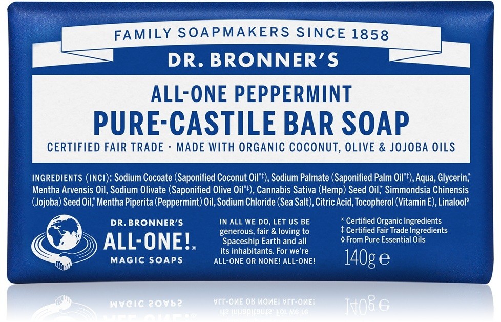 Dr. Bronner's Peppermint parfümös szappan  140 g