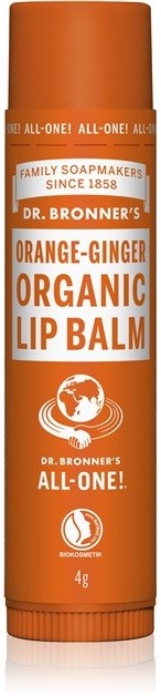 Dr. Bronner's Orange & Ginger ajakbalzsam  4 g
