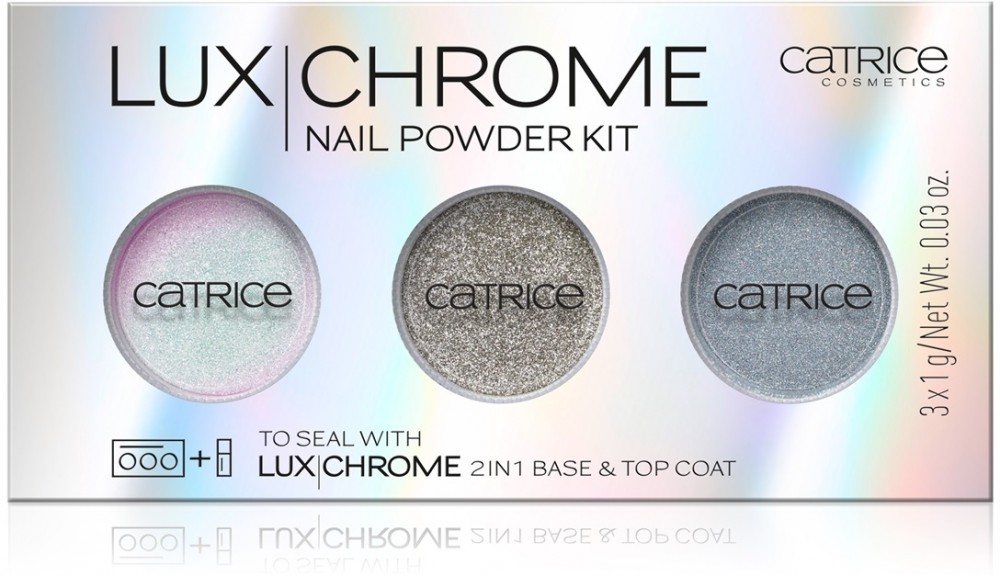 Catrice Luxchrome színes por körömre árnyalat 01 Effect Overload 3 x 1 g