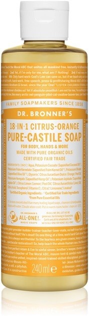 Dr. Bronner's Citrus & Orange folyékony univerzális szappan  240 ml