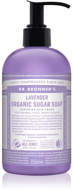 Dr. Bronner's Lavender folyékony szappan testre és hajra  355 ml