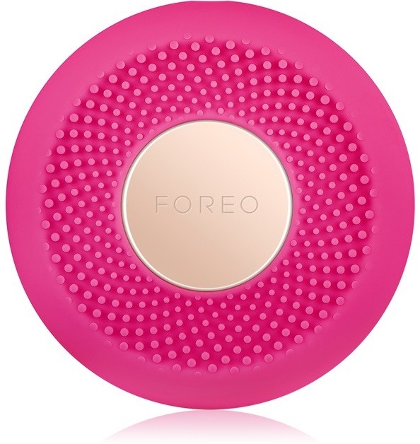 FOREO UFO™ Mini szónikus készülék az arcmaszk hatásának felgyorsítására  utazási csomag Fuchsia