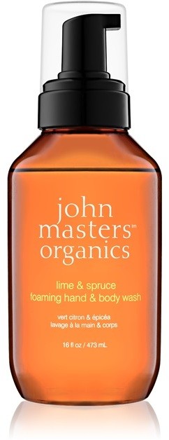 John Masters Organics Lime & Spruce habszappan kézre és testre  473 ml