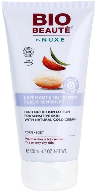 Bio Beauté by Nuxe High Nutrition tápláló testápoló krém cold cream  153 ml