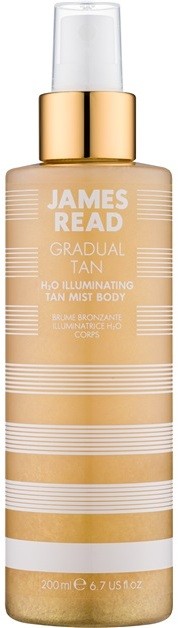 James Read Gradual Tan H2O Illuminating önbarnító permet testre  200 ml