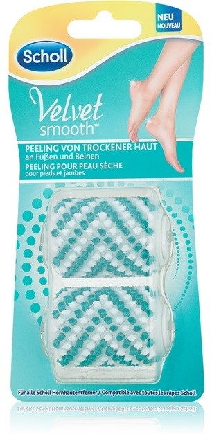 Scholl Velvet Smooth tartalék pengék az elektromos talpreszelőbe peeling hatással  2 db