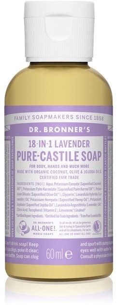 Dr. Bronner's Lavender folyékony univerzális szappan  60 ml
