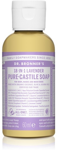 Dr. Bronner's Lavender folyékony univerzális szappan  60 ml