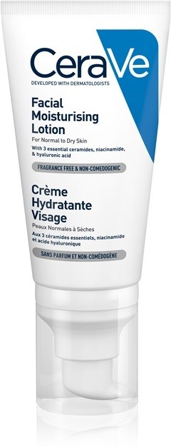 CeraVe Moisturizers hidratáló ápolás normál és száraz bőrre  52 ml