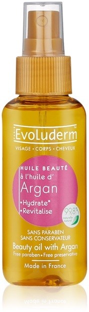 Evoluderm Beauty Oil szépség olaj arcra és hajra argánolajjal  100 ml