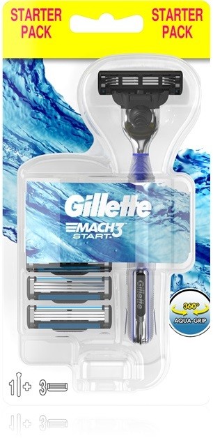 Gillette Mach 3 Start borotva + tartalék pengék 3 db