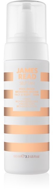James Read Self Tan bronzosító hab arcra és testre árnyalat Medium/Dark 100 ml