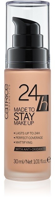 Catrice 24h Made To Stay vízálló folyékony make-up árnyalat 025 Warm Beige 30 ml