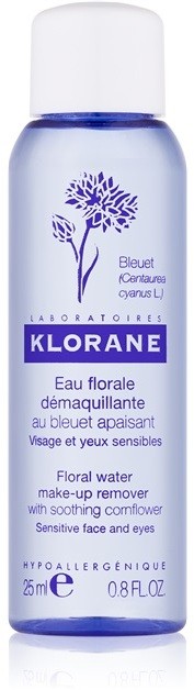 Klorane Cornflower sminklemosó víz  25 ml