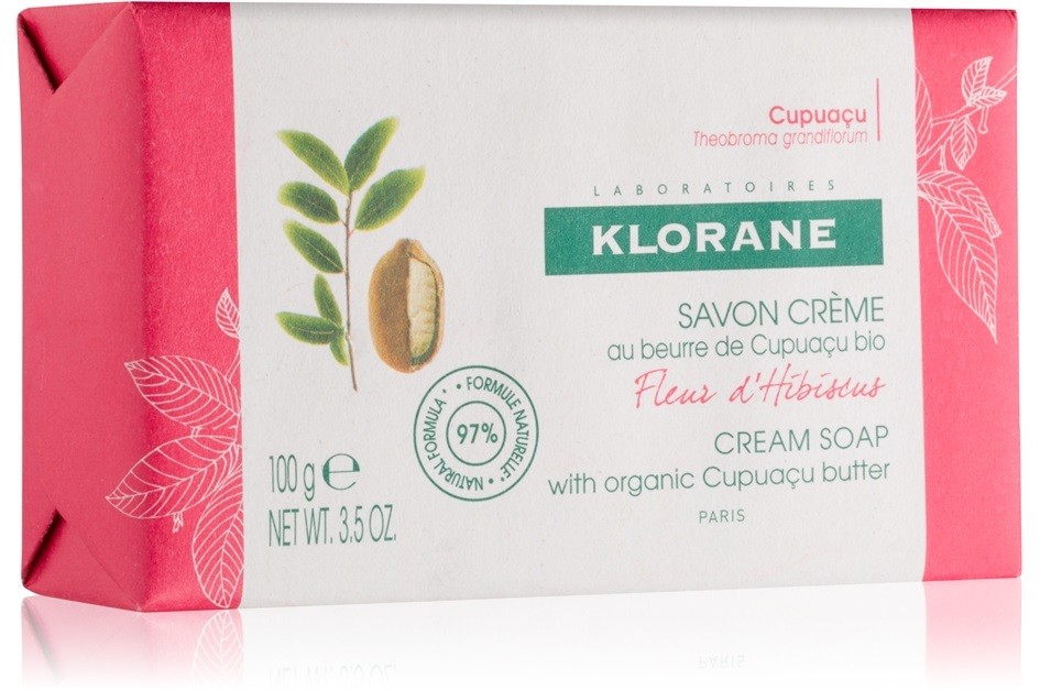 Klorane Cupuaçu Fleur d'Hibiscus szappan  100 g