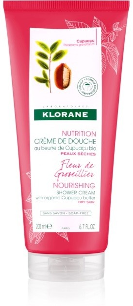 Klorane Cupuaçu Fleur de Groseíllíer intenzíven hidratáló tusolókrém  200 ml