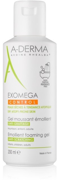 A-Derma Exomega hidratáló habzó gél száraz és atópiás bőrre  200 ml
