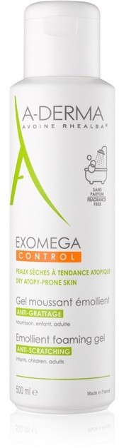 A-Derma Exomega hidratáló habzó gél száraz és atópiás bőrre  500 ml
