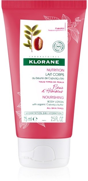 Klorane Cupuaçu Fleur d'Hibiscus tápláló testápoló krém  75 ml