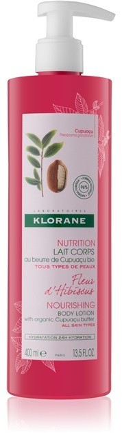 Klorane Cupuaçu Fleur d'Hibiscus tápláló testápoló krém  400 ml