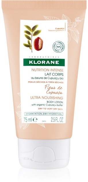 Klorane Cupuaçu Fleur de Cupuacu intenzíven tápláló testápoló tej  75 ml