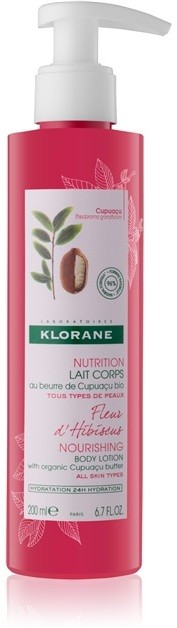 Klorane Cupuaçu Fleur d'Hibiscus tápláló testápoló krém  200 ml