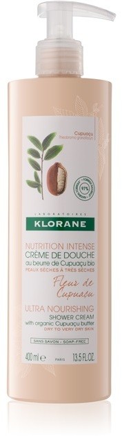 Klorane Cupuaçu Fleur de Cupuacu intenzíven tápláló tusolókrém  400 ml