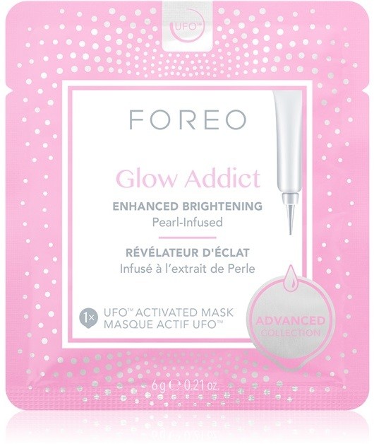 FOREO UFO™ Glow Addict élénkítő maszk  6 x 6 g