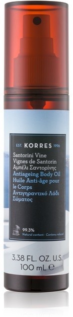 Korres Santorini Vine száraz olaj az öregedés jelei ellen  100 ml