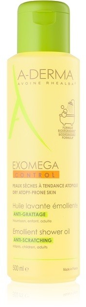 A-Derma Exomega hidratáló tusoló olaj száraz és atópiás bőrre  500 ml