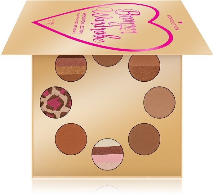 I Heart Revolution Bronzer Wardrobe bronz paletta 8 x 2,37 g