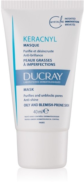 Ducray Keracnyl tisztító maszk a bőrhibákra  40 ml